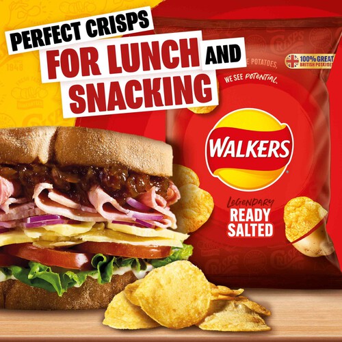 Walkers Ready Salted Multipack Crisps 