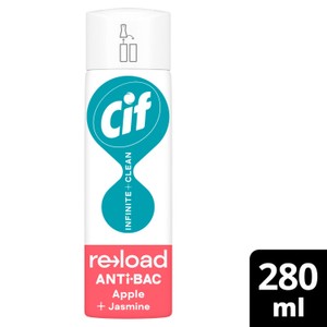 Cif 280ml Infinite Clean Antibacterial Cleaner Refill Apple & Jasmine