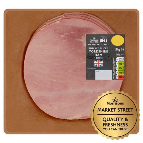 Market Street Deli Thickly Sliced Yorkshire Ham 4 Slices