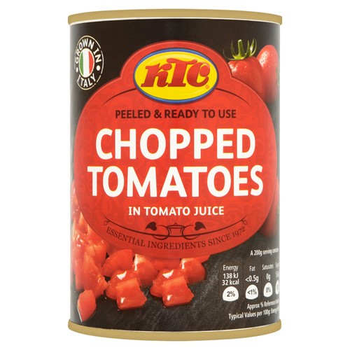KTC peeled chopped tomatoes in tomato juice