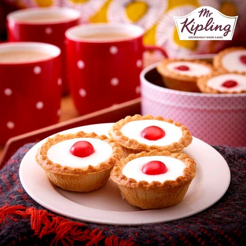 Mr Kipling Cherry Bakewell Tarts Cakes 6 Pack