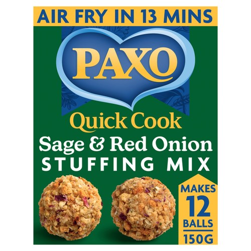 Paxo Quick Cook Sage & Red Onion Stuffing Mix 150g
