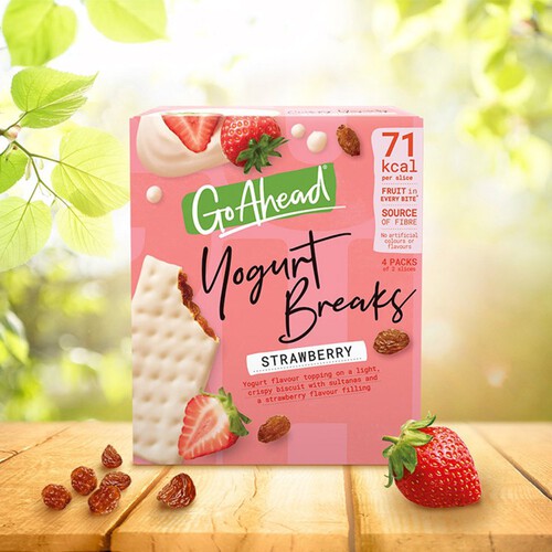 Go Ahead Strawberry Fruit Yogurt Breaks Snack Bars 4 Pack Multipack 