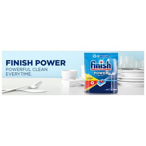 Finish All In One Dishwasher Tablets Lemon 52 Tabs