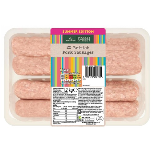 Morrisons butchers selection pork sausages