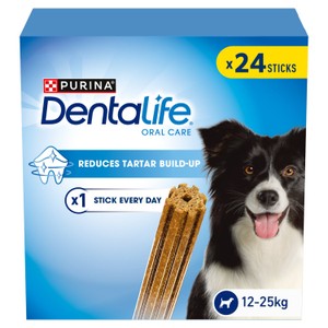 Dentalife Medium Dental Chicken Dog Chews 24 Sticks