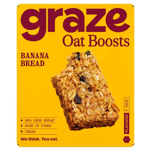 Graze Banana Bread Oat Boosts 3 x 40g