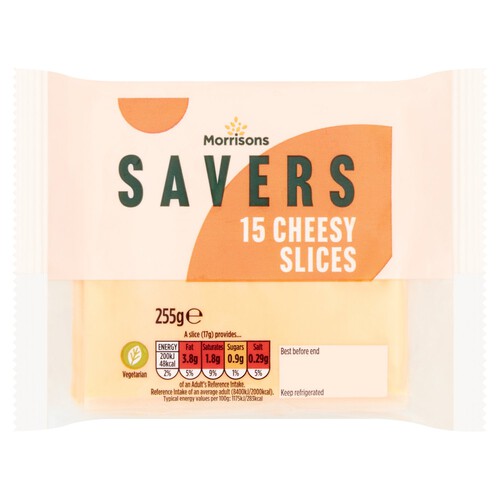 Morrisons Savers 15 Cheese Slices 