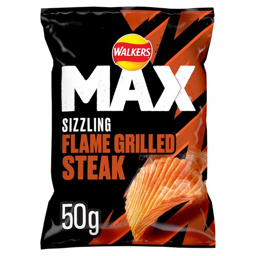 Walkers Max Flame Grilled Steak Crisps