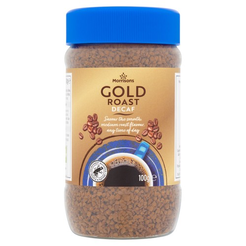 Morrisons gold roast decaf coffee