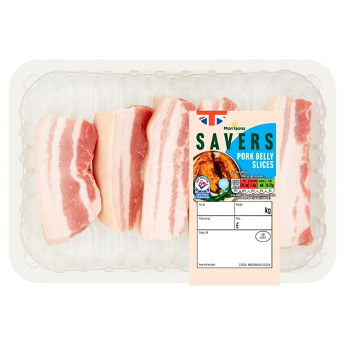 Morrisons savers pork belly slices