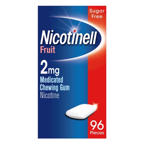 Nicotinell Nicotine Gum Stop Smoking Aid 2mg Fruit