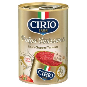 Cirio Polpa Finissima Finely Chopped Italian Tomatoes