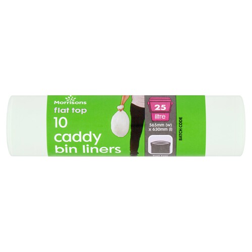 Morrisons Bio Caddy Pedal Bin Liners 25 Litres