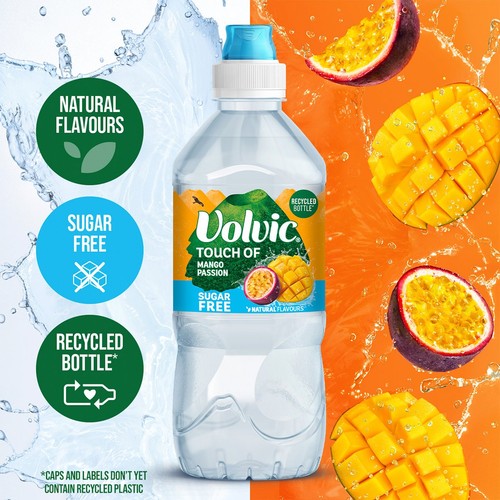 Volvic Touch Of Mango Passion Still Sugar Free Flavoured Water 750ml
