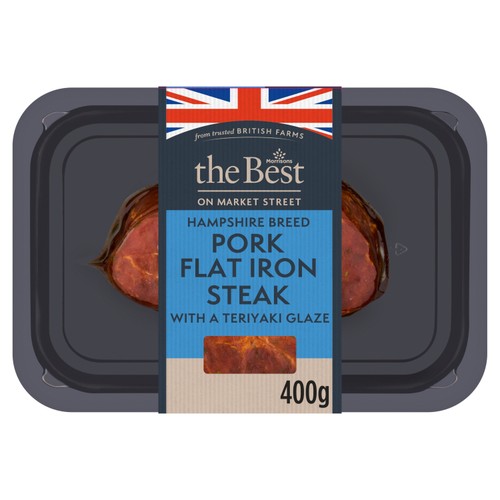 Morrisons The Best British Pork Flat Iron Steak With Teriyaki Glaze 400g