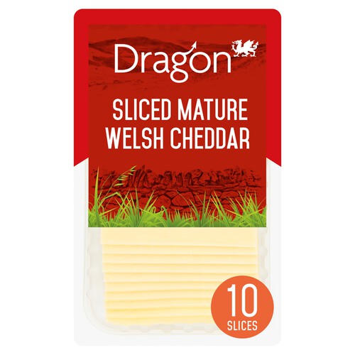 Dragon Sliced Mature Welsh Cheddar 