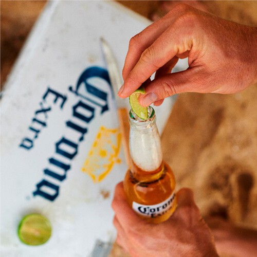 Corona Extra Premium Lager Beer bottles