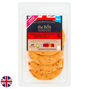 Morrisons The Best Mature Cheddar Sriracha & Red Pepper Melts 140g