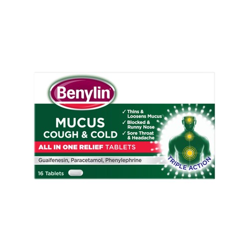 Benylin Mucus Cough Tabs  16 Pack