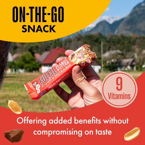 Fulfil Chocolate Peanut Butter Flavour Vitamin & Protein Bar 40g