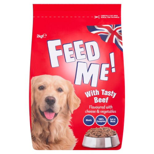 HiLife Feed Me Complete Dry Adult Dog Food Beef with Cheese & Veg