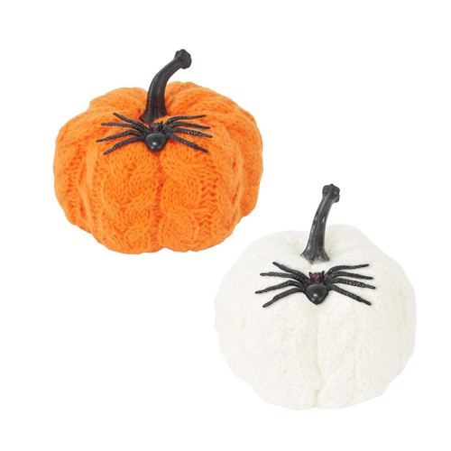 Morrisons Halloween Knitted Pumpkin With Spider Assorted
