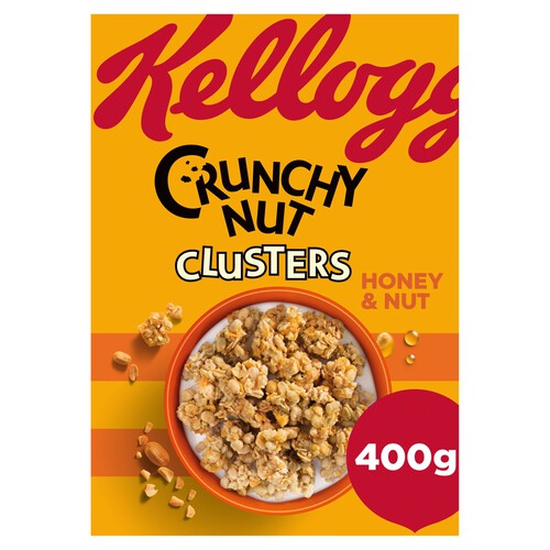 Kellogg's Crunchy Nut Honey & Nut Clusters Breakfast Cereal 