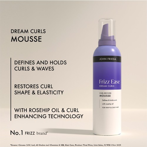 John Frieda Frizz Ease Dream Curls Curl Reviver Mousse 