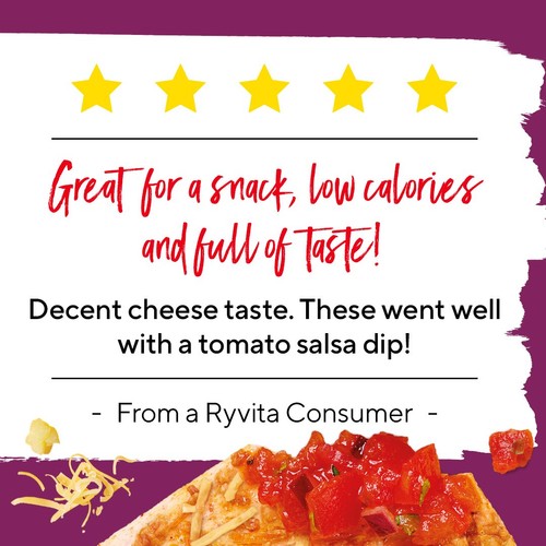Ryvita Thins Three Cheese Flatbread Crackers