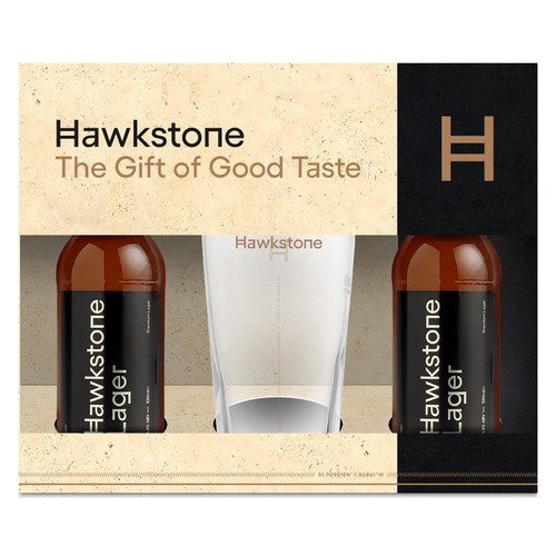 Hawkstone 2 x 330ml Lager And Pint Glass Gift Pack