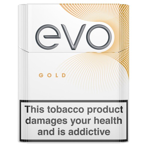 EVO Gold Tobacco Sticks Designed Exclusively For Heating 20 Pack