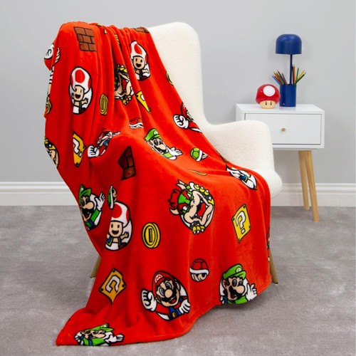 Nintendo Here We Go Again Fleece Blanket