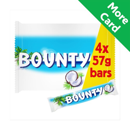 Bounty Coconut & Milk Chocolate Snack Bars Multipack 