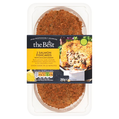 Morrisons The Best Salmon With Sicilian Lemon Fishcakes