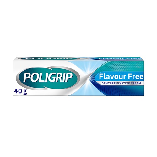 Poligrip Denture Fixative Cream Flavour Free 