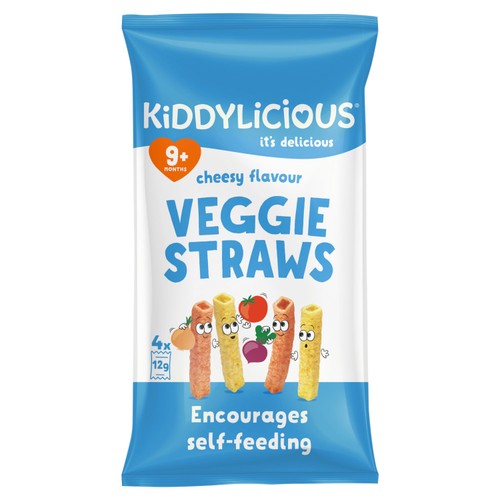 Kiddylicious Cheesy Flavoured Veggie Straws Baby Snacks
