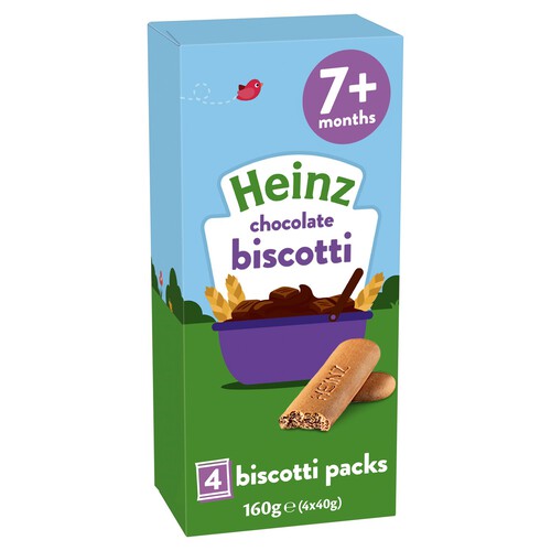 Heinz Chocolate Biscotti Multipack Baby Food Snacks