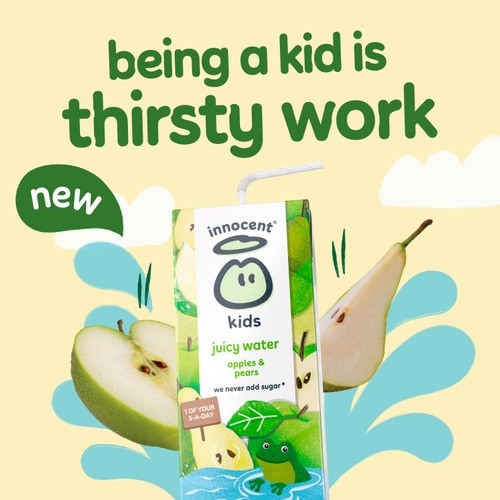 Innocent Kids Juicy Water Apples & Pears 3x200ml