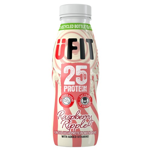 Ufit High Protein Shake Drink Raspberry Ripple