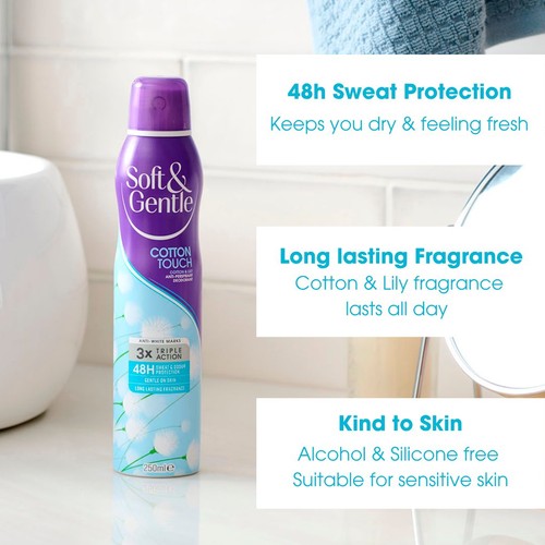 Soft & Gentle Cotton Touch 48H Anti-Perspirant Deodorant Spray 