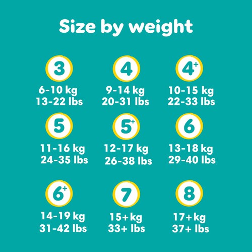 Pampers Baby-Dry Size 4, 44 Nappies, 9kg-14kg, Essential Pack