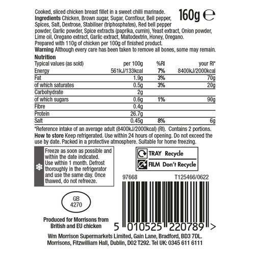 Morrisons Sweet Chilli Chicken Breast Mini Fillets 