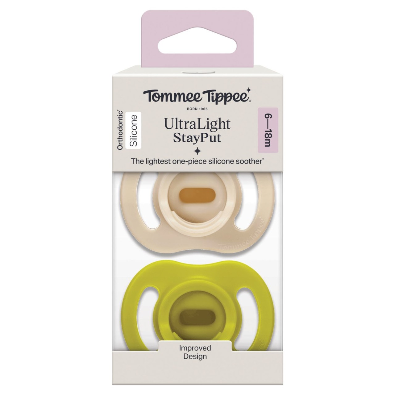Tommee Tippee Ultra-Light Stayput Soother 6-18 Months