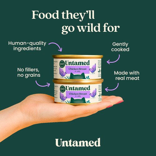 Untamed Chicken Breast In Jelly Cat Food 