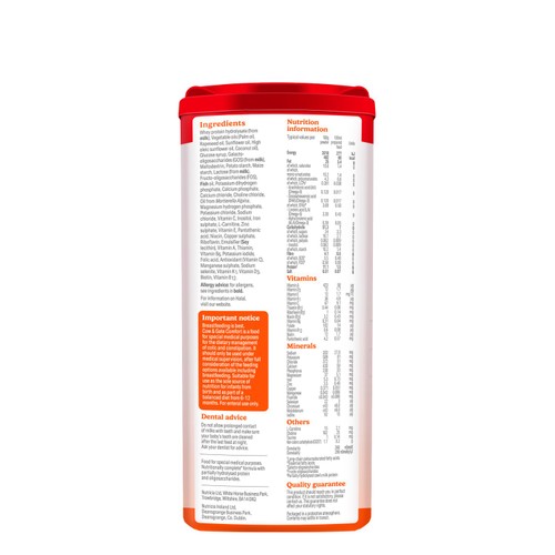 Cow & Gate Comfort Baby Milk Formula Powder from Birth