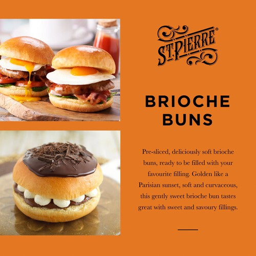 St Pierre 6 Brioche Buns 