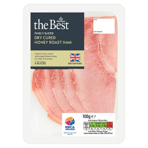  Morrisons The Best Finely Sliced Dry Cured Honey Roast Ham