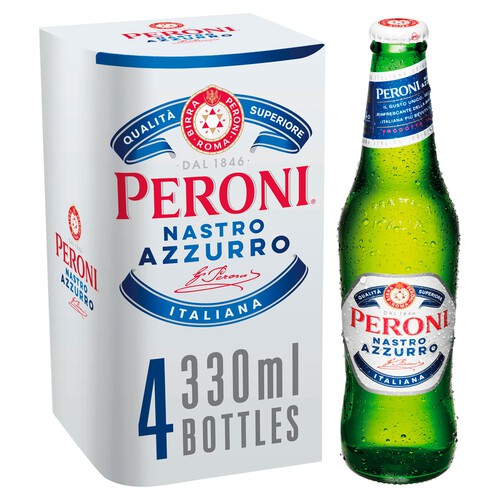 Peroni Nastro Azzurro Bottled Beer Lager Multipack