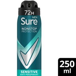 Sure Men Anti-perspirant Deodorant Non stop Sensitive 250ml
